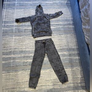 Vintage Havana Set, grey with stars, girls 14 top, women’s small bottom